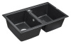 Кухонная мойка Paulmark TANDEM 80/2 PM238150-BL 80х50 цвет черный